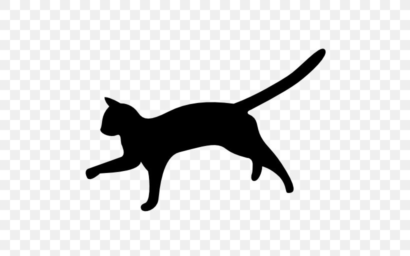 Cat Silhouette Clip Art, PNG, 512x512px, Cat, Art, Black, Black And White, Black Cat Download Free