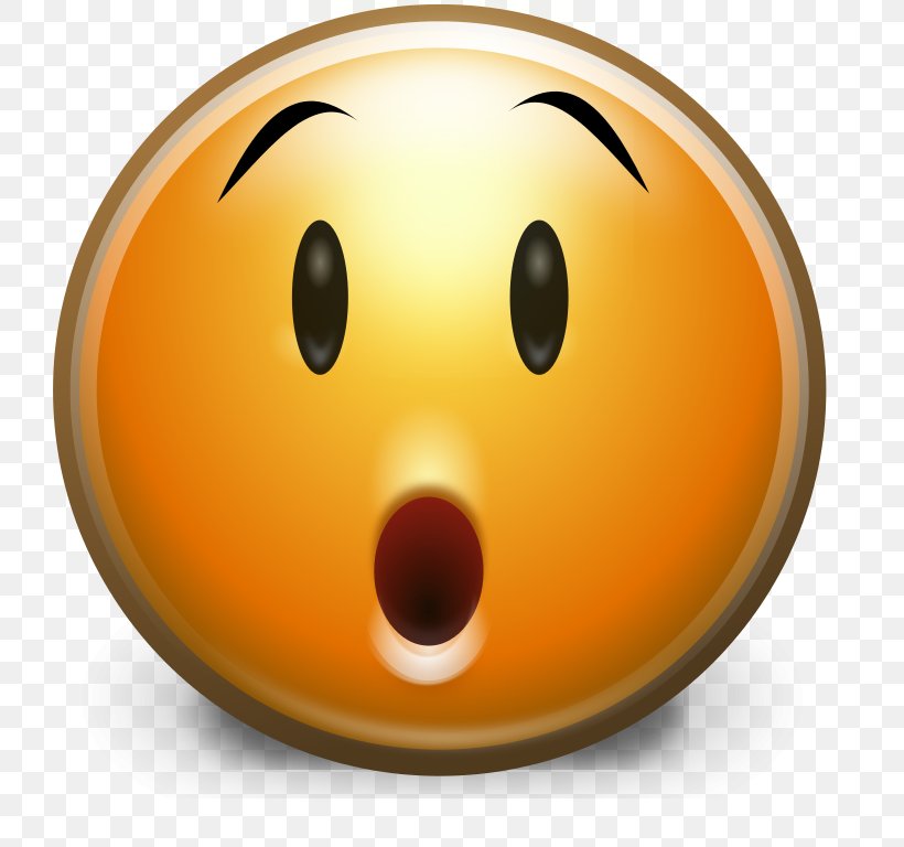 Emoticon Surprise, PNG, 768x768px, Emoticon, Computer Software, Happiness, Orange, Screenshot Download Free