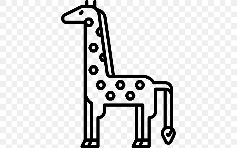 Giraffids Technology White Clip Art, PNG, 512x512px, Giraffids, Black And White, Giraffidae, Line Art, Mammal Download Free