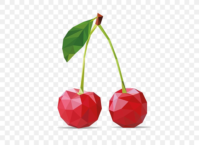 Cherry Polygon Geometry Auglis, PNG, 800x600px, Cherry, Auglis, Food, Fruit, Geometry Download Free