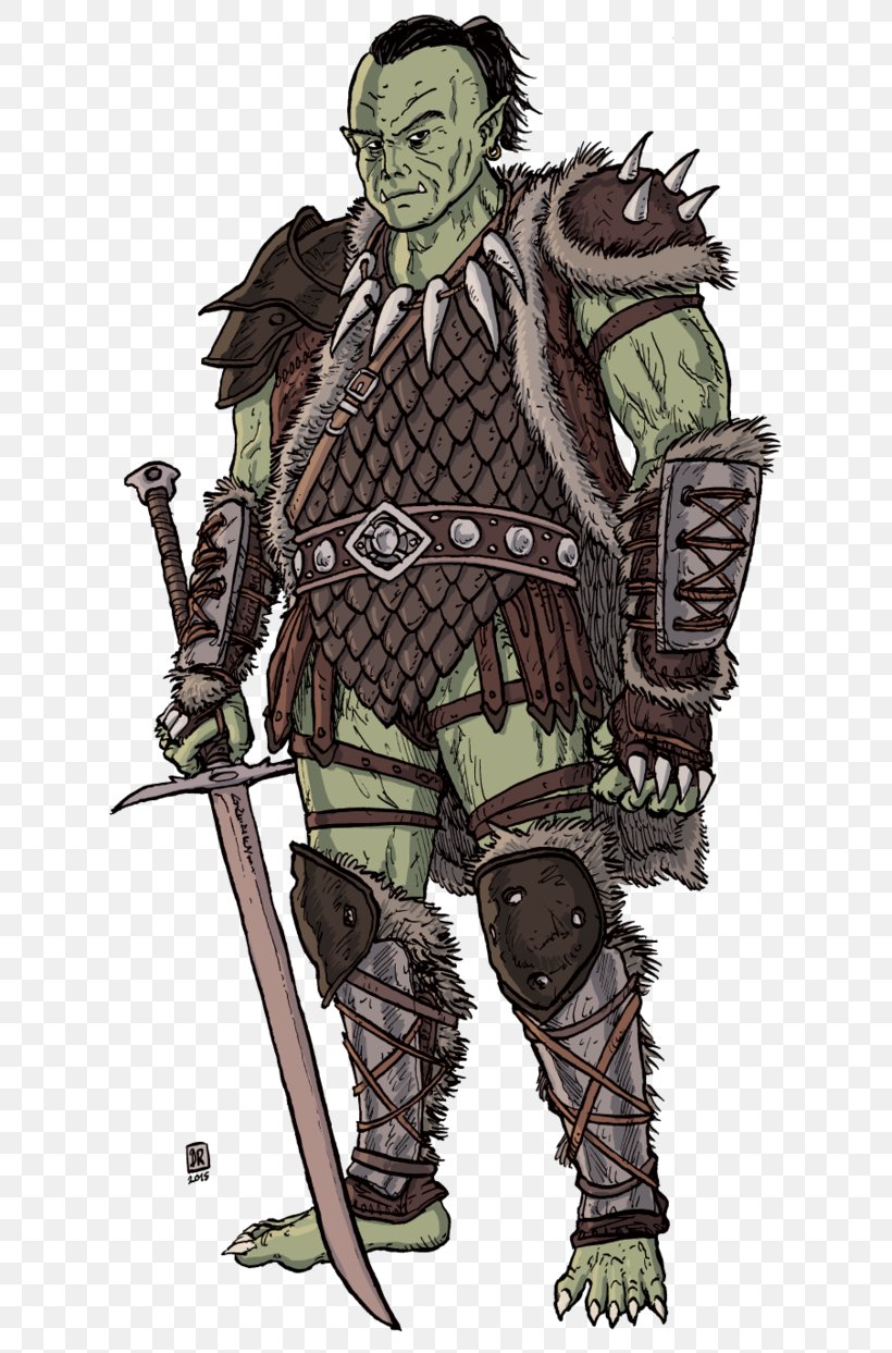 Half-orc Dungeons & Dragons Barbarian Fantasy, PNG, 643x1243px, Halforc, Armour, Barbarian, Cartoon, Cold Weapon Download Free