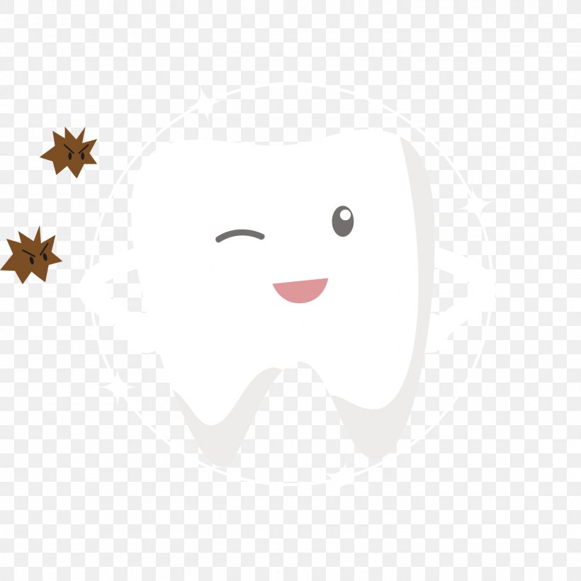 Smile Tooth, PNG, 1500x1500px, Watercolor, Cartoon, Flower, Frame, Heart Download Free