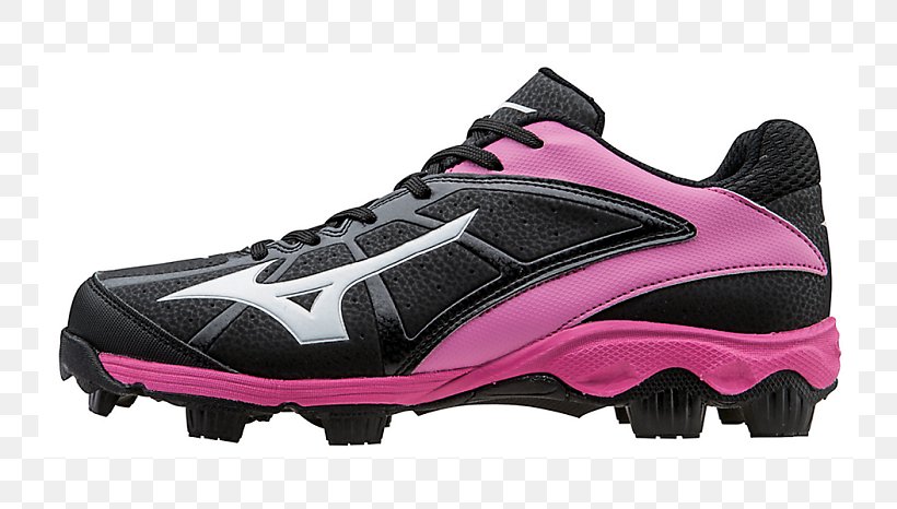 Cleat Fastpitch Softball Mizuno Corporation Tee-ball Shoe, PNG, 750x466px, Cleat, Athletic Shoe, Baseball, Bicycle Shoe, Black Download Free