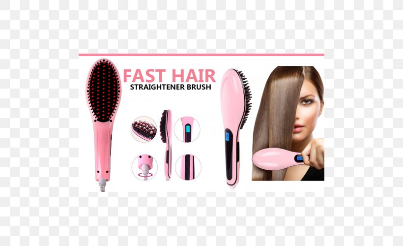Comb Hair Straightening Hairbrush Braun, PNG, 500x500px, Comb, Beauty, Beauty Parlour, Braun, Brush Download Free