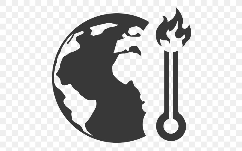 Global Warming Natural Environment Clip Art Climate Change, PNG, 512x512px, Global Warming, Biophysical Environment, Black And White, Climate, Climate Change Download Free