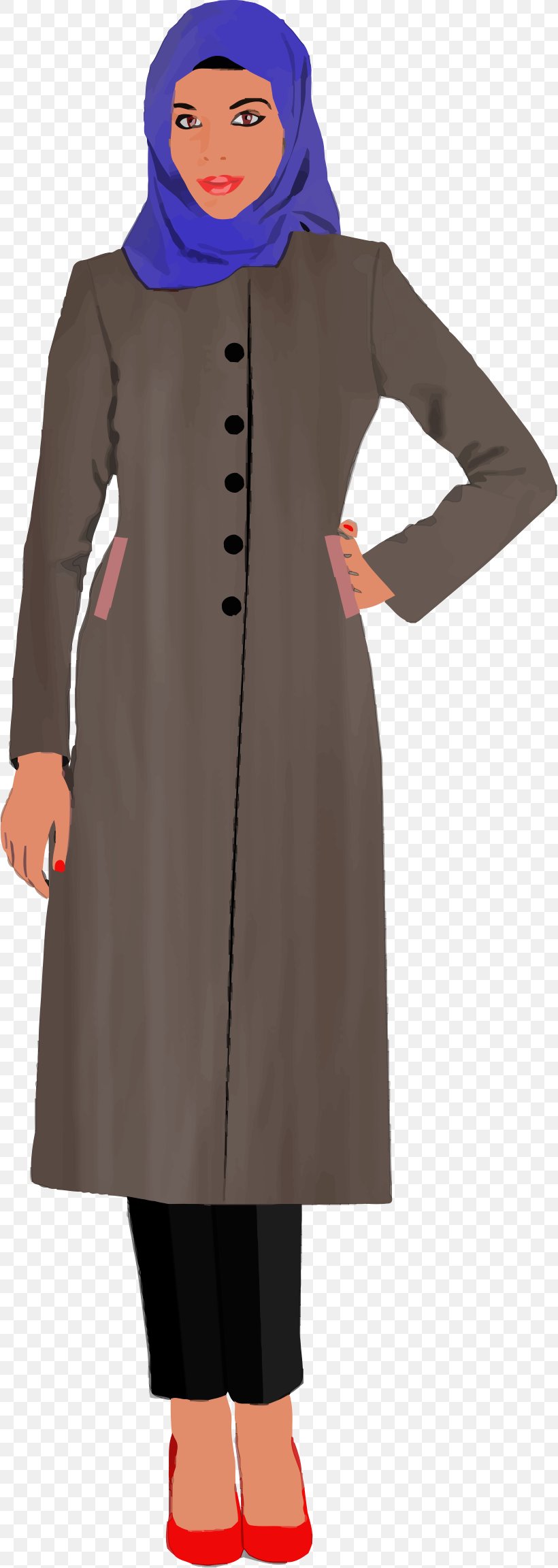 Muslim Islam Woman Clip Art, PNG, 819x2304px, Muslim, Clothing, Coat, Costume, Fictional Character Download Free
