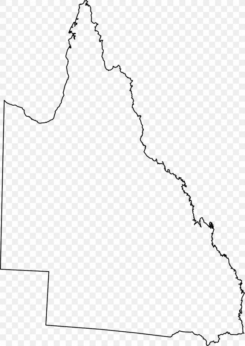 Queensland Blank Map Clip Art, PNG, 905x1280px, Queensland, Area, Australia, Black, Black And White Download Free