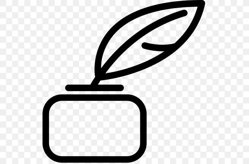 Quill Ink Icon Design, PNG, 540x540px, Quill, Artwork, Black, Black And White, Icon Design Download Free