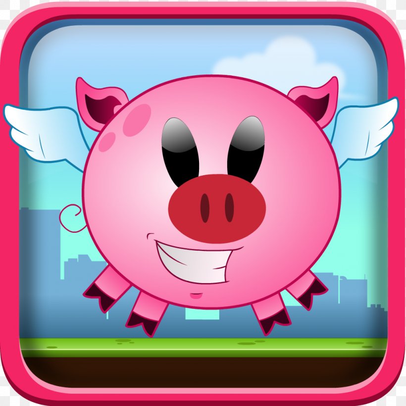 Pig Vertebrate Snout Nose, PNG, 1024x1024px, Pig, Animal, Cartoon, Livestock, Mammal Download Free