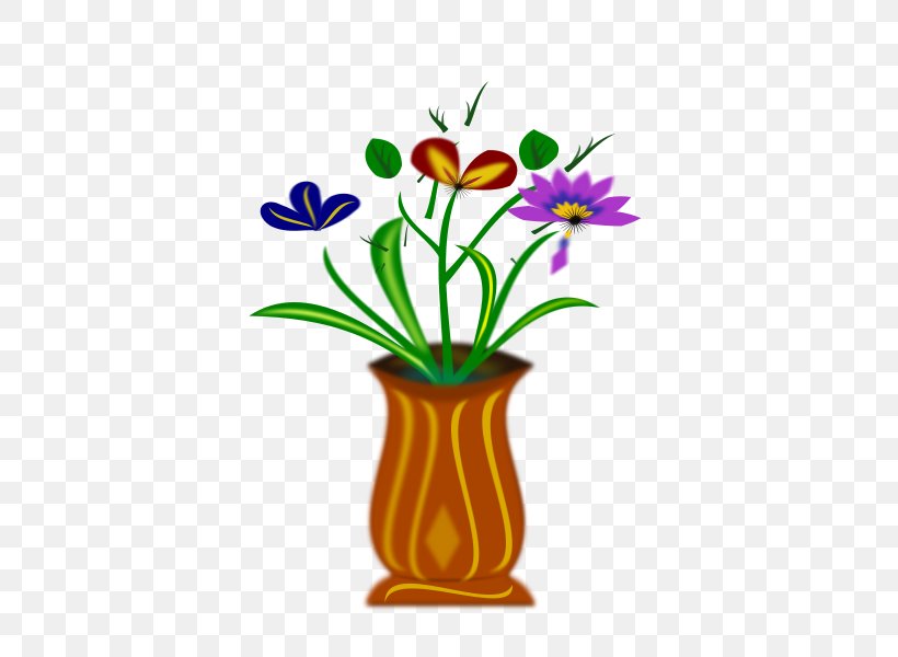 Flower Vase Clip Art Floral Design, PNG, 424x600px, Flower, Botany, Crocus, Cut Flowers, Drawing Download Free