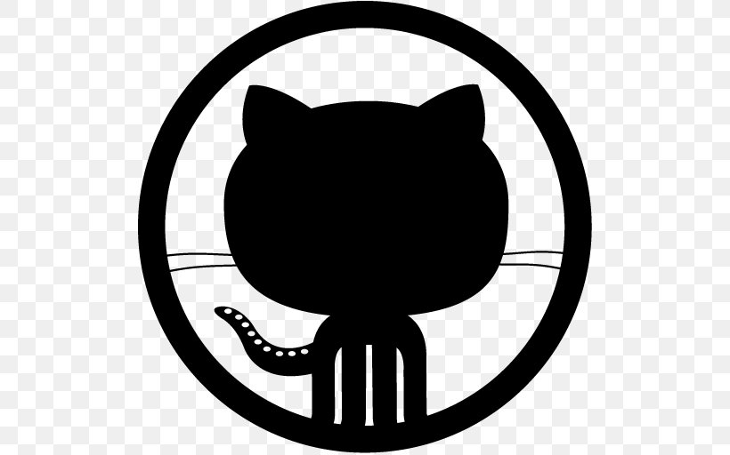 GitHub Pages Source Code People's Code, PNG, 512x512px, Github, Black, Black And White, Black Cat, Carnivoran Download Free