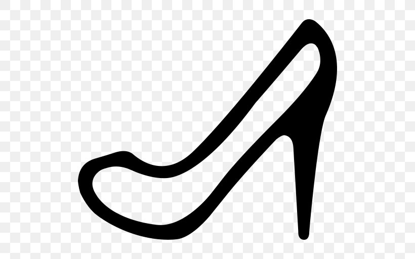 High-heeled Shoe Clothing, PNG, 512x512px, Shoe, Black, Black And White, Boot, Clothing Download Free
