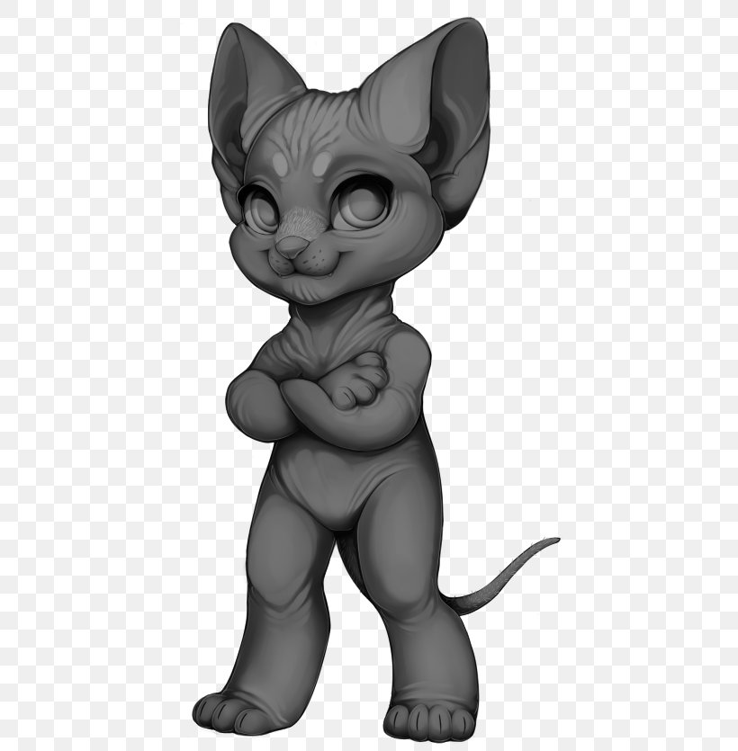 Whiskers Korat Kitten Sphynx Cat Domestic Short-haired Cat, PNG, 530x835px, Whiskers, Art, Black, Black And White, Black Cat Download Free