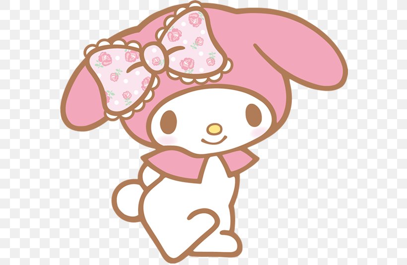 My Melody Hello Kitty Character Clip Art, PNG, 589x534px, Watercolor, Cartoon, Flower, Frame, Heart Download Free