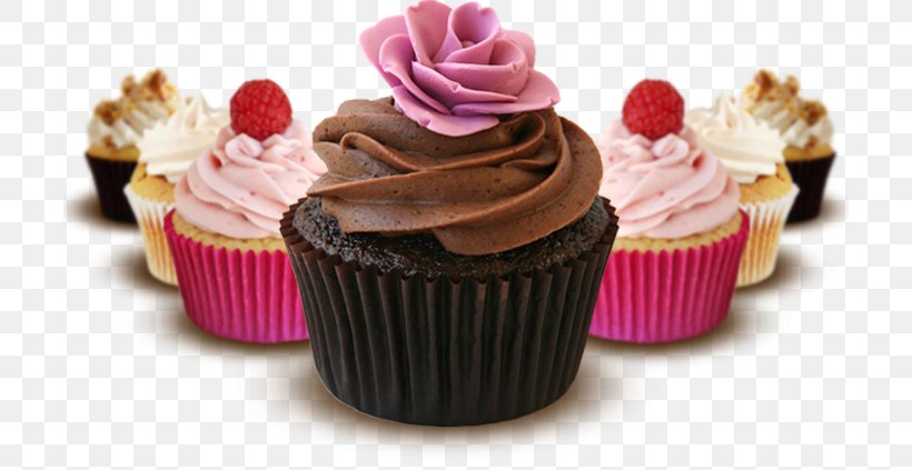 Cupcake Muffin Frosting & Icing Chocolate Cake Chocolate Truffle, PNG, 706x423px, Cupcake, Bakery, Baking, Baking Cup, Banana Split Download Free