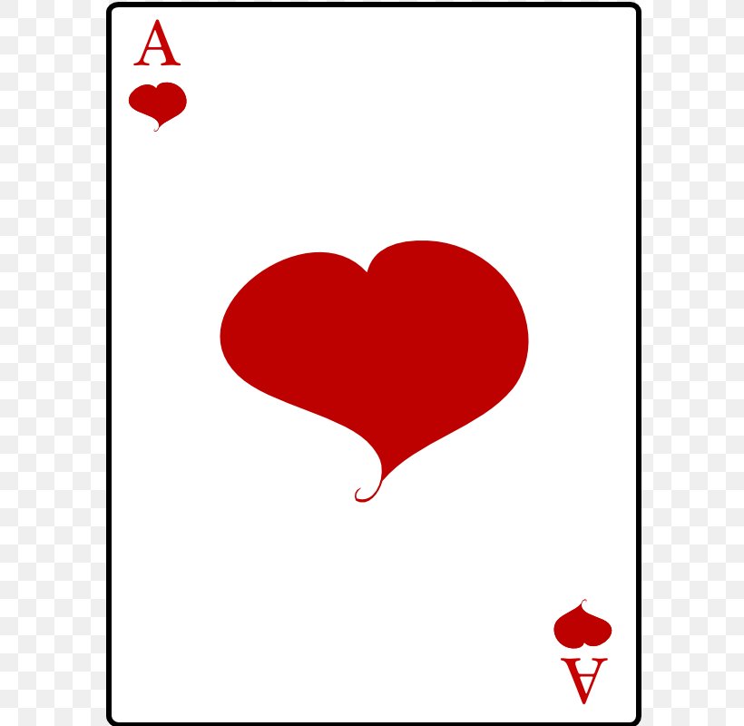 Ace Of Hearts Playing Card Clip Art, PNG, 800x800px, Watercolor, Cartoon, Flower, Frame, Heart Download Free