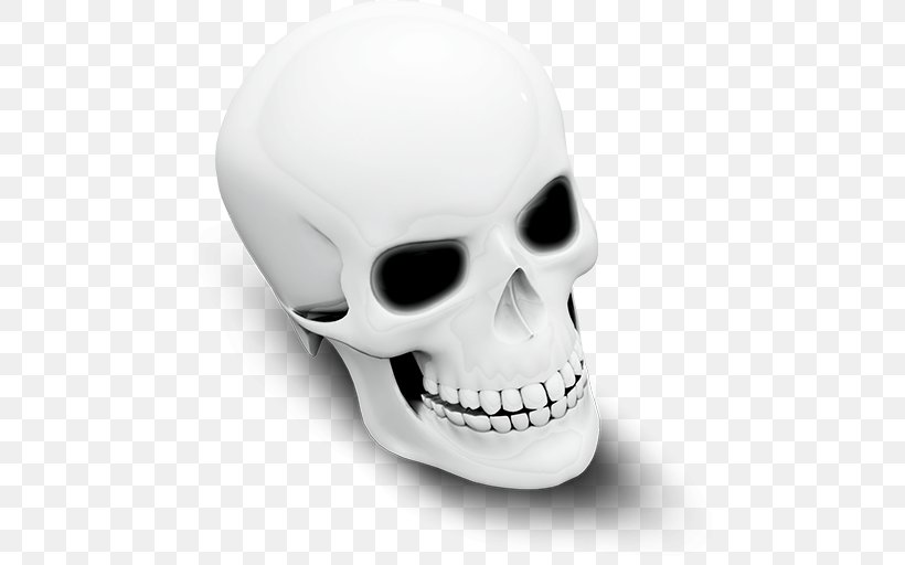 Skull 3D Computer Graphics, PNG, 512x512px, 3d Computer Graphics, Skull, Bone, Color, Computer Graphics Download Free