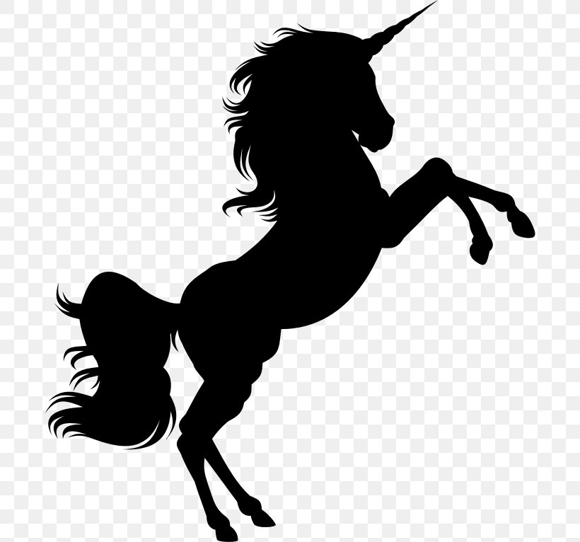 Horse Unicorn Silhouette Clip Art, PNG, 694x766px, Horse, Black And White, Bridle, Equestrian Sport, Fairy Tale Download Free