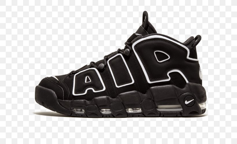 Mens Nike Air More Uptempo QS 414962-004 Sports Shoes, PNG, 640x500px, Nike, Black, Black And White, Brand, Cross Training Shoe Download Free
