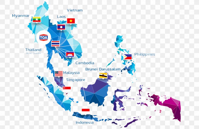 Southeast Asia World Map Vector Graphics, PNG, 868x567px, Southeast Asia, Area, Asia, Atlas, Brand Download Free