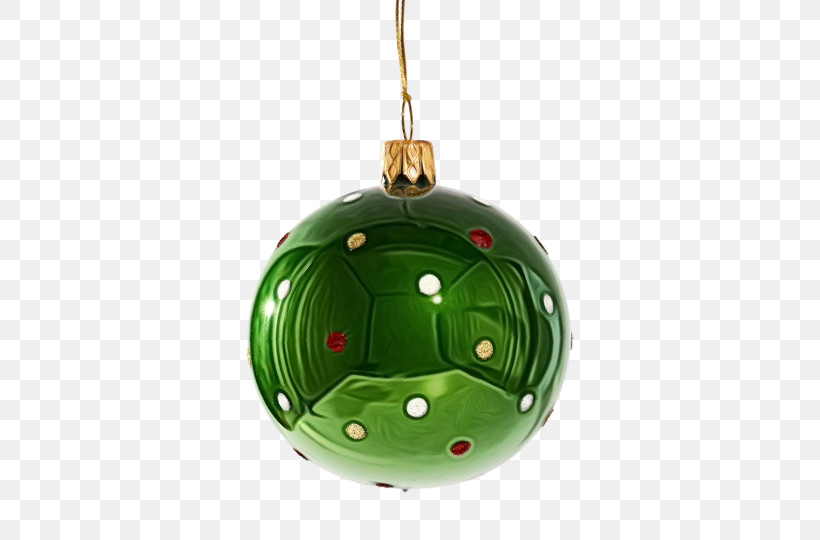 Christmas Ornament, PNG, 540x540px, Watercolor, Christmas Decoration, Christmas Ornament, Green, Holiday Ornament Download Free