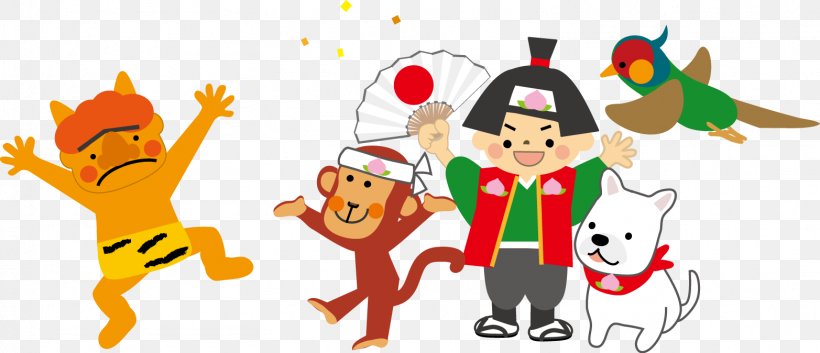 Momotarō Japan Peach Kibi Dango 福澤心訓, PNG, 1565x674px, Momotaro, Art, Cartoon, Child, Christmas Download Free