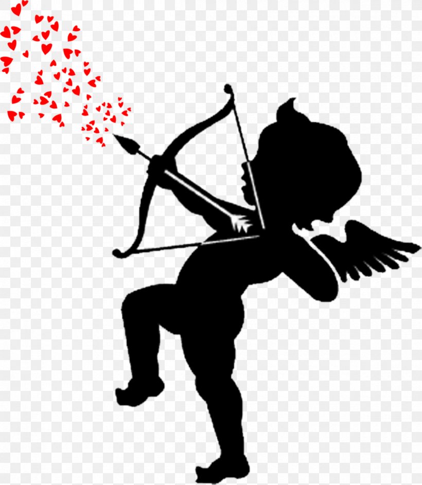 Cupid Valentine's Day Clip Art, PNG, 1200x1381px, Cupid, Art, Artwork, Black And White, Bow And Arrow Download Free
