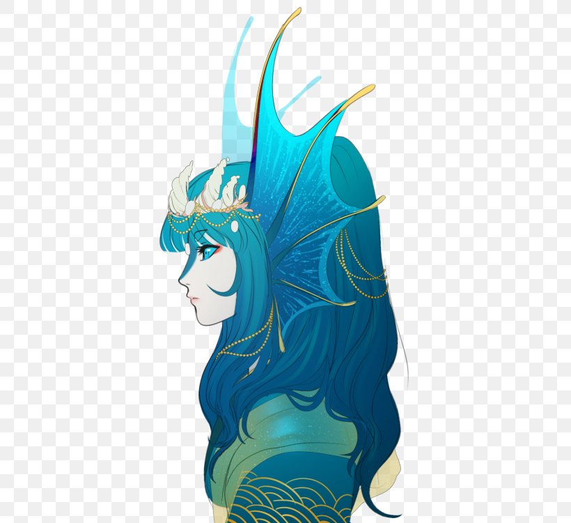 Mermaid Legendary Creature Art Image Fairy, PNG, 395x750px, Mermaid, Aqua, Art, Drawing, Fairy Download Free
