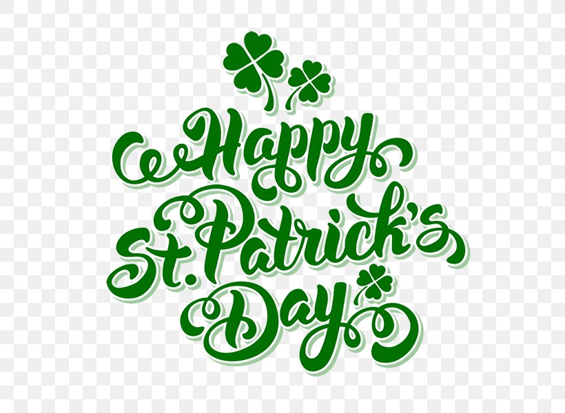 Saint Patrick's Day Calligraphy Lettering, PNG, 600x600px, Calligraphy, Area, Brand, Green, Leaf Download Free
