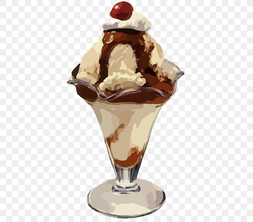 Sundae Ice Cream Cones Chocolate Ice Cream Dame Blanche, PNG, 401x720px, Sundae, Bowl, Chocolate, Chocolate Ice Cream, Chocolate Syrup Download Free