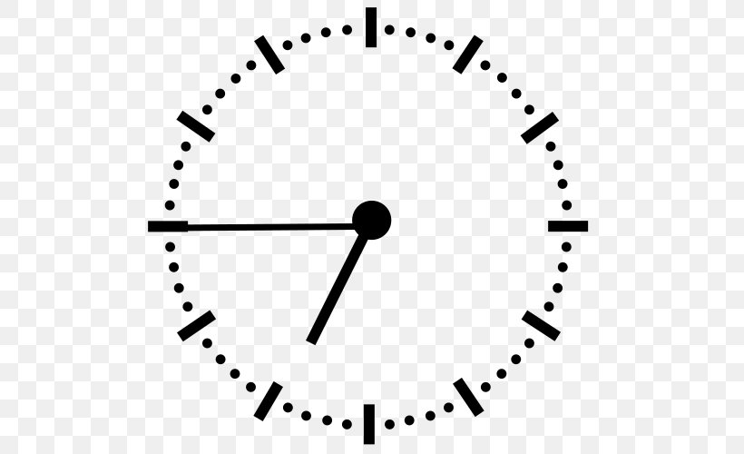Clock Wikimedia Commons Time Clip Art, PNG, 500x500px, 12hour Clock, Clock, Area, Black, Black And White Download Free