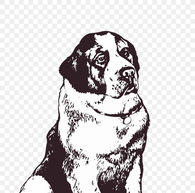 Dog Breed Puppy St. Bernard Home Front /m/02csf, PNG, 694x812px, Dog Breed, Bbc, Black And White, Breed, Carnivoran Download Free