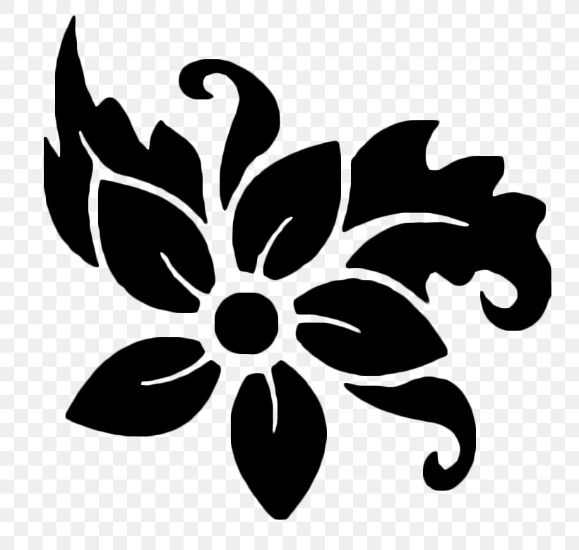 Flower Stencil Royalty-free Drawing Photography, PNG, 800x780px, Flower, Art, Black And White, Drawing, Flora Download Free