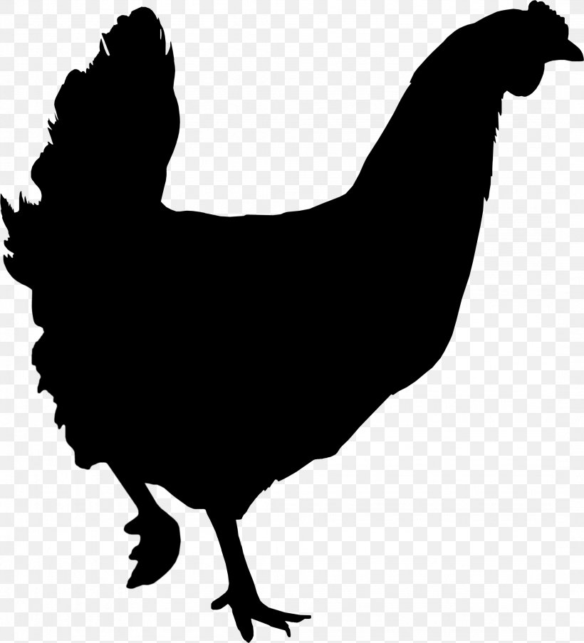 Rooster Chicken Clip Art Fauna Silhouette, PNG, 2149x2367px, Rooster, Beak, Bird, Blackandwhite, Chicken Download Free