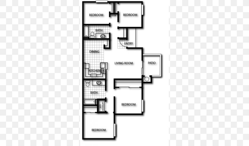 Westberry Square Apartments Floor Plan Renting House, PNG, 640x480px, Floor Plan, Apartment, Area, Bathroom, Bed Download Free