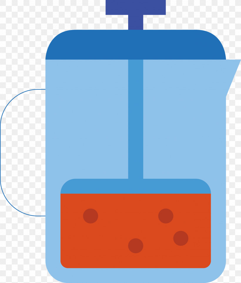 French Press, PNG, 2552x3000px, French Press, Electric Blue, Line Download Free