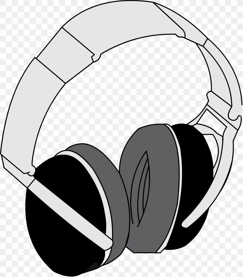Headphones Earphone Clip Art, PNG, 1920x2191px, Headphones, Audio, Audio Equipment, Black And White, Earphone Download Free