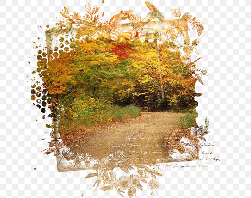 Landscape Painting Desktop Wallpaper Clip Art, PNG, 645x647px, Landscape Painting, Autumn, Grass, Landscape, Leaf Download Free