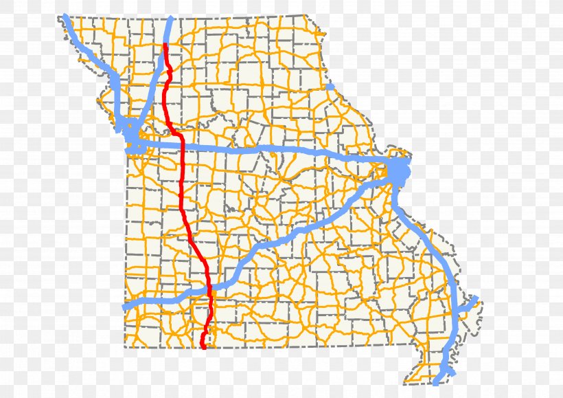 Missouri Route 13 Missouri Route 73 Springfield U.S. Route 54 Road, PNG, 3507x2480px, Missouri Route 13, Area, Diverging Diamond Interchange, Highway, Map Download Free