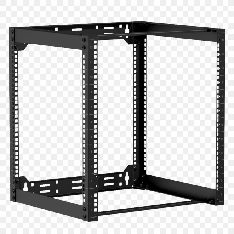 19-inch Rack Rack Unit Open Rack Computer Servers, PNG, 1024x1024px, 19inch Rack, Audio Signal, Bicycle Frames, Black, Computer Hardware Download Free