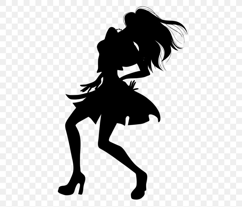 Nightclub Dance Entertainment Silhouette Party, PNG, 500x702px, Nightclub, Blackandwhite, Dance, Entertainment, Female Download Free