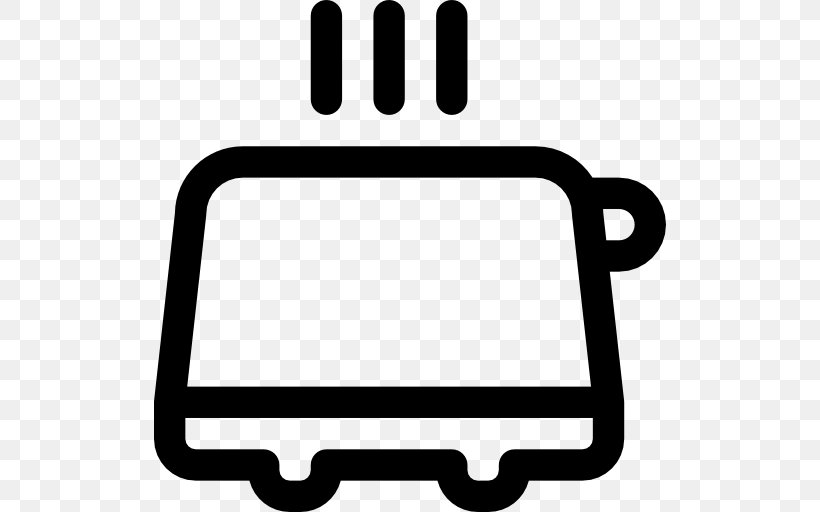 Toaster Clip Art, PNG, 512x512px, Toaster, Area, Black, Black And White, Bread Download Free