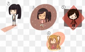 Stick Doll - Black Hair Clothing Accessories Cartoon Homo Sapiens PNG