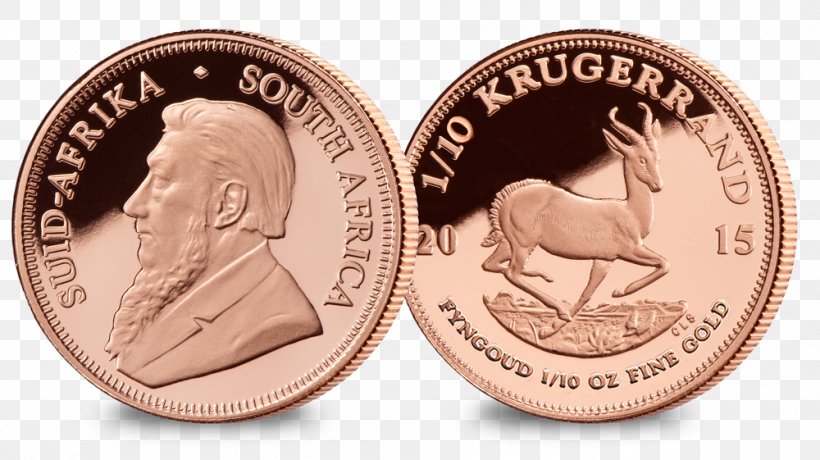 Coin - Coin Silver Krugerrand Medal Gold PNG