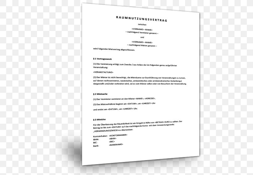 Muster Template Contract Pachtvertrag Adibide Png 500x566px Muster Adibide Car Contract Document Download Free