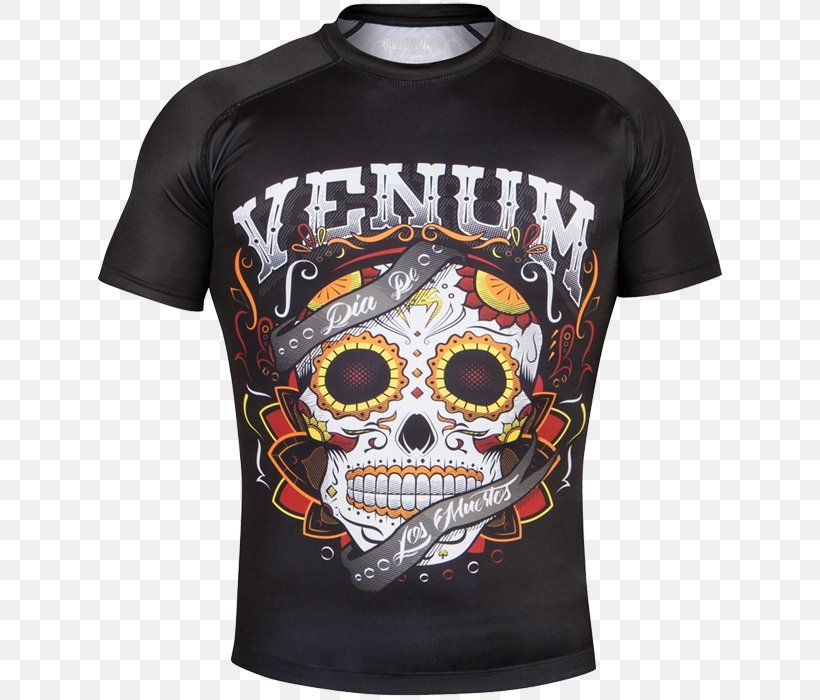 Venum T-shirt Rash Guard Boxing Mixed Martial Arts, PNG, 700x700px, Venum, Active Shirt, Boxing, Brand, Brazilian Jiujitsu Download Free