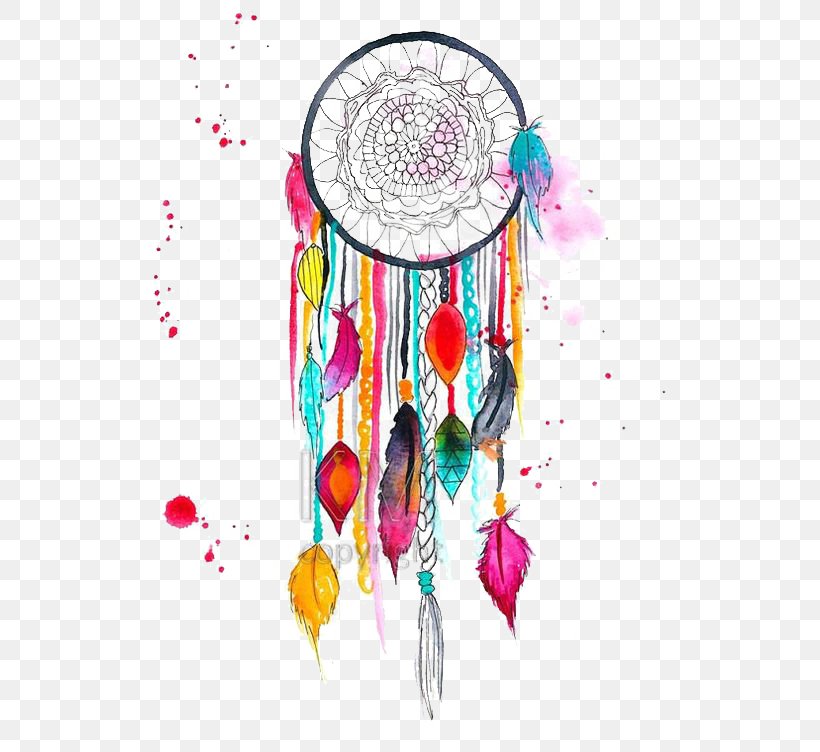 Watercolor Painting Dreamcatcher Drawing Art, PNG, 564x752px, 2018, Painting, Art, Canvas, Canvas Print Download Free