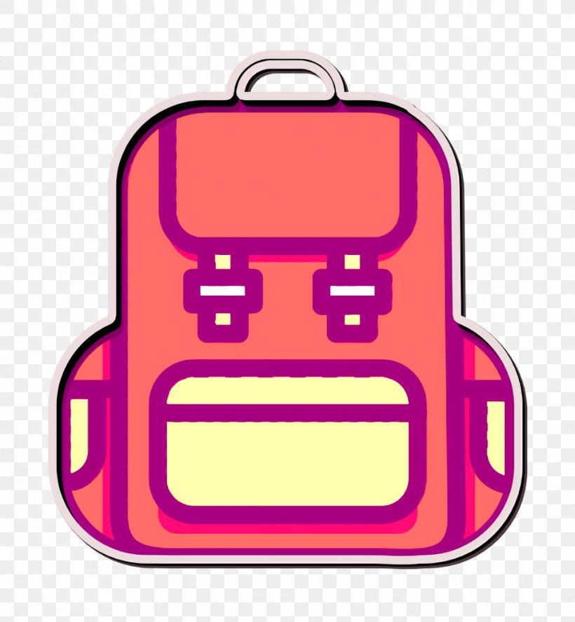 Backpack Icon Bag Icon Outline Icon, PNG, 964x1044px, Backpack Icon, Bag Icon, Magenta, Material Property, Outline Icon Download Free