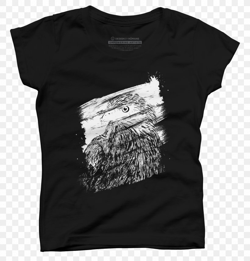 T-shirt Sleeve TeePublic Outerwear, PNG, 1725x1800px, Tshirt, Artist, Bald Eagle, Black, Brand Download Free