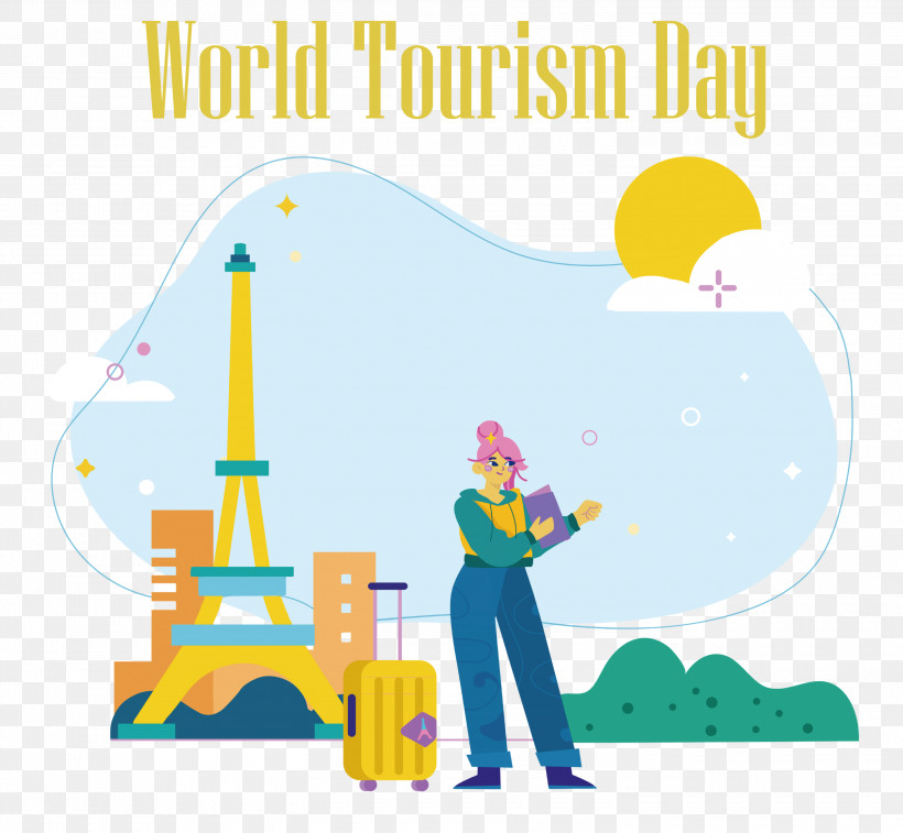 World Tourism Day, PNG, 3000x2772px, World Tourism Day, Drawing, Eiffel Tower, Logo, Painting Download Free